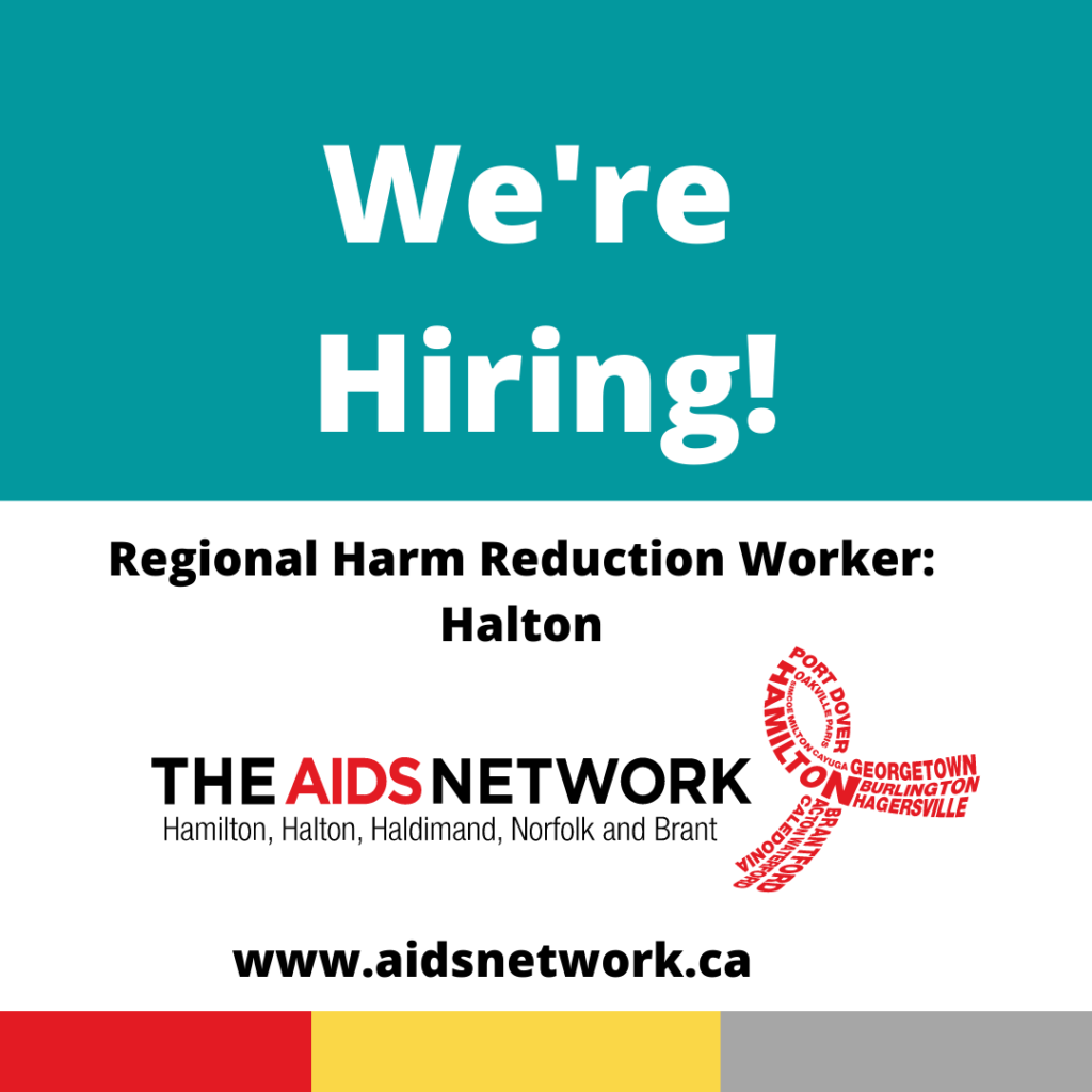 We're Hiring! Full Time Regional Harm Reduction Worker (temporary one-year contract)